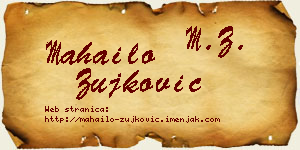 Mahailo Žujković vizit kartica